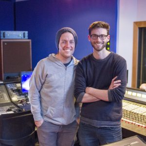 Scott Groom and Andy Judd during the recording of No More To Pay (Photo: Ben Duffin)